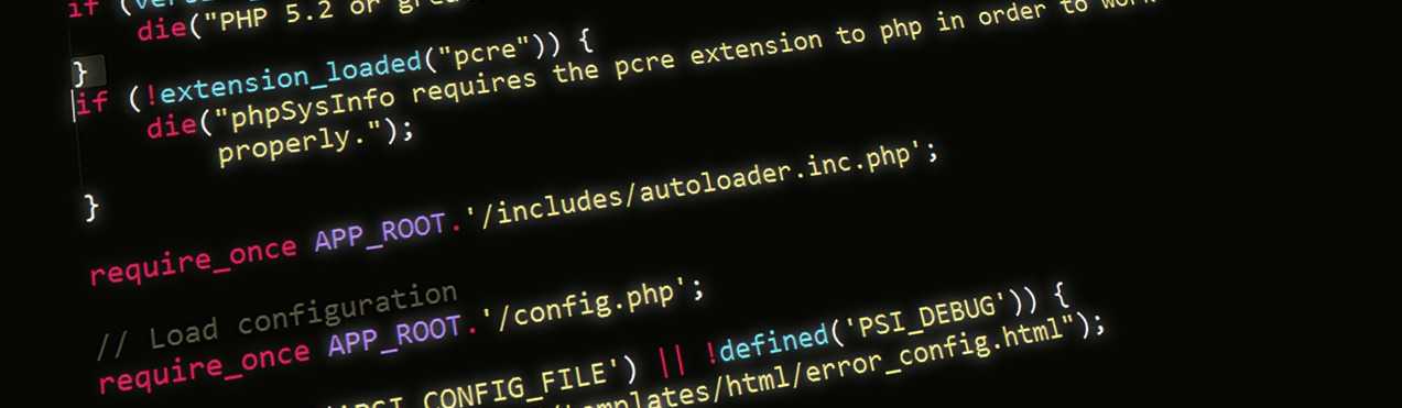 php code banner